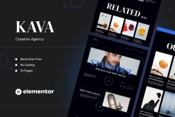 Kava - Creative Agency Elementor Template Kits