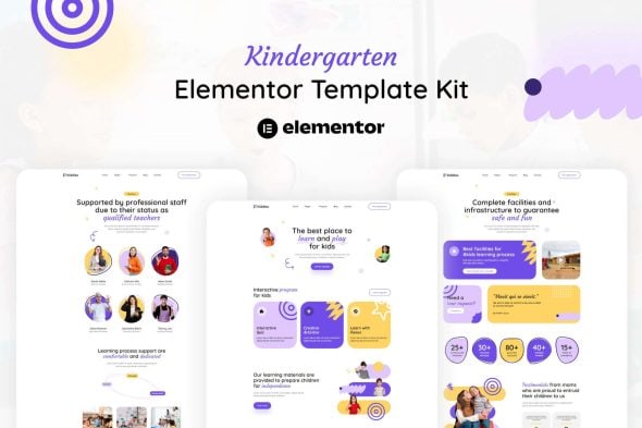 Kiddies - Kindergarten Elementor Template Kit