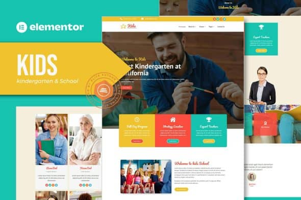 Kids - Kindergarten & Child Care Elementor Template Kit