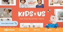 Download Kids R Us - Toy Store and Children Clothes Shop Theme