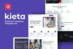 Kieta - App & Software Agency Elementor Template Kit