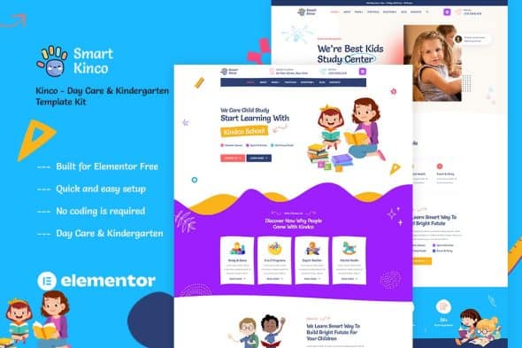 Kinco - Day Care & Kindergarten Elementor Template Kit