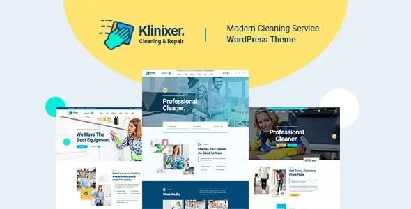Download Klinixer - Cleaning Services WordPress Theme + RTL
