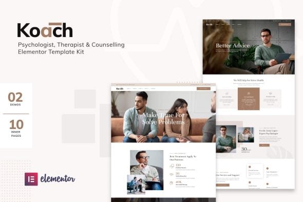 Koach - Life Coach & Counseling Elementor Template Kit