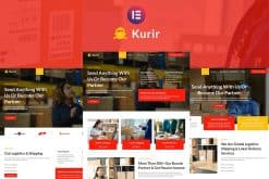 Kurir - Logistics Cargo Shipping Elementor Template Kit