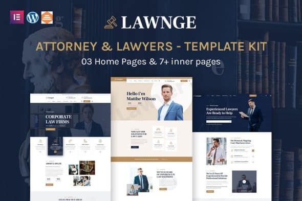 Lawgne - Attorney & Lawyers Elementor Template Kit