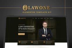 Lawone - Legal & Law Firm Elementor Template Kit