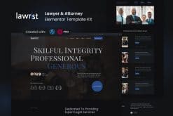 Lawrist - Lawyer & Attorney Elementor Pro Template Kit