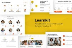 LearnKit - e-Learning Elementor Template Kit