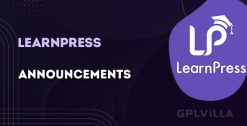 Download LearnPress Announcements AddOn