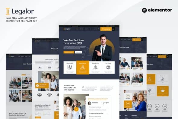 Legalor - Law Firm & Attorney Elementor Template Kit