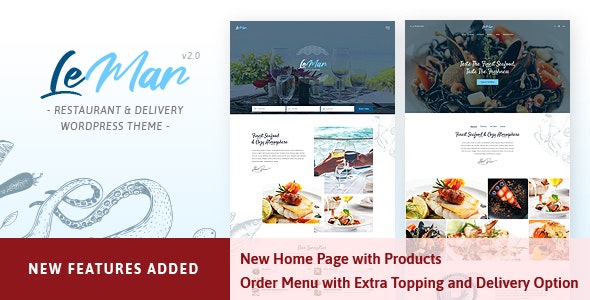 Download LeMar - Seafood Restaurant WordPress Theme