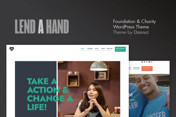 Download Lend a Hand - Foundation & Charity WordPress Theme GPL WordPress Plugin