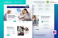 Lifeforce - Insurance Agency Elementor Template Kit