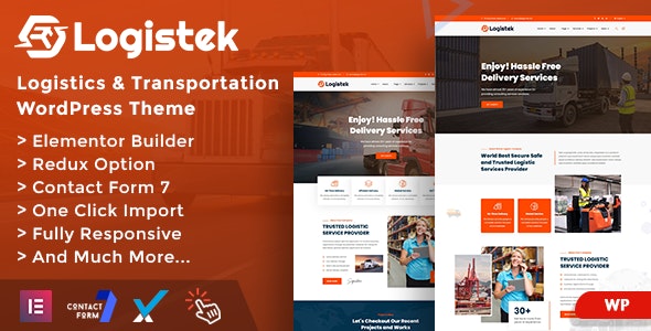 Download Logistek - Logistics & Transportation WordPress Theme