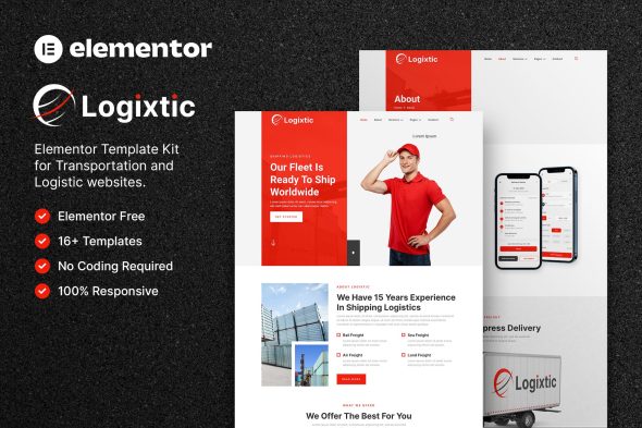 Logixtic - Transportation & Logistic Elementor Template Kit