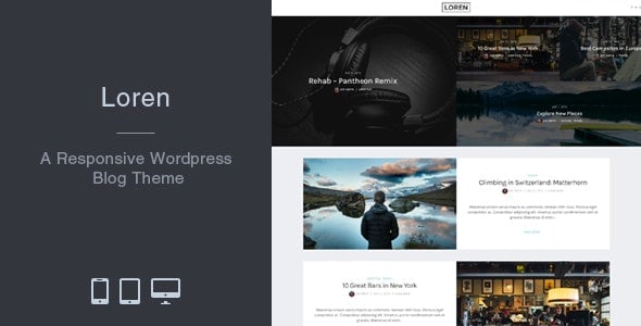 Download Loren - Responsive WordPress Blog Theme
