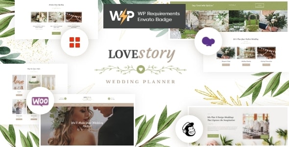 Download Love Story | A Beautiful Wedding and Event Planner WordPress Theme