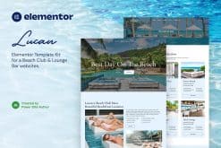 Lucan - Beach Club & Lounge Bar Elementor Template Kit