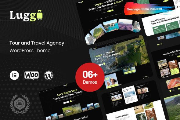 Download Luggo - Tour and Travel Agency WordPress Theme GPL WordPress Plugin