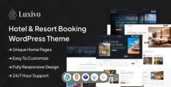 Download Luxivo - Hotel & Resort Booking WordPress Theme GPL WordPress Plugin