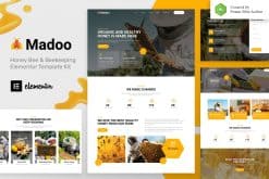 Madoo - Honey Bee & Beekeeping Elementor Template Kit