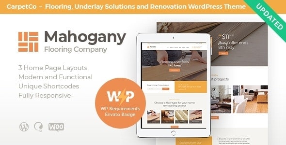 Download Mahogany | Carpenting Woodwork & Flooring Company WordPress Theme
