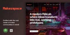 Download Makerspace - FabLab & Community Workshop WordPress Theme GPL WordPress Plugin