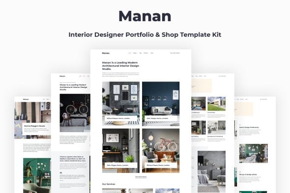 Manan - Interior Designer Elementor Template Kit