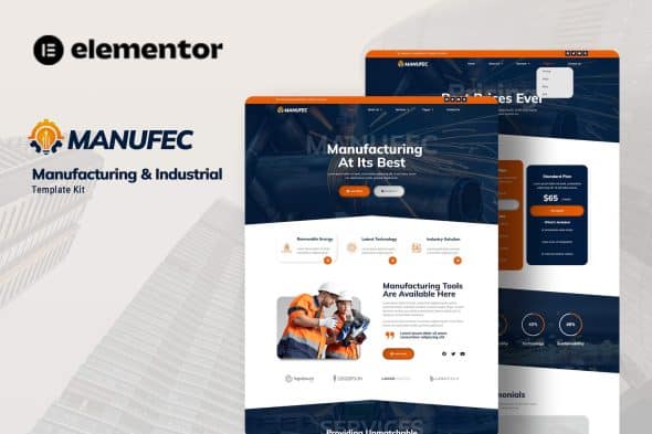 Manufec - Manufacturing & Industrial Elementor Template Kit