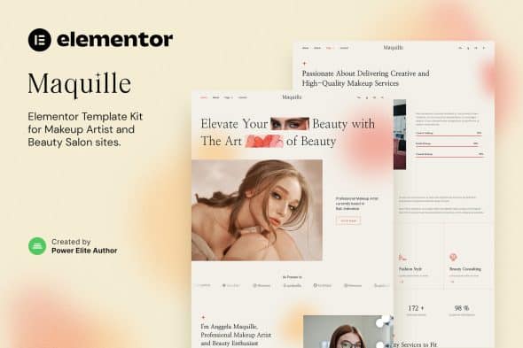 Maquille - Makeup Artist & Hair Stylist Elementor Template Kit