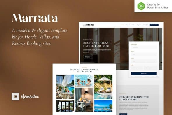 Marriata - Hotel & Resort Elementor Template Kit