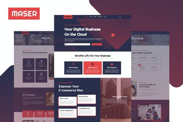 Maser - Web Design Agency Elementor Template Kit