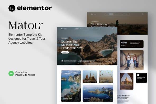 Matour - Tour & Travel Agency Elementor Template Kit