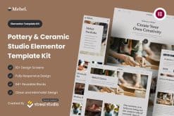 Mebel - Pottery & Ceramic Studio Elementor Template Kit