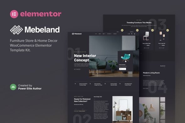 Mebeland - Furniture Store Elementor Pro Template Kit