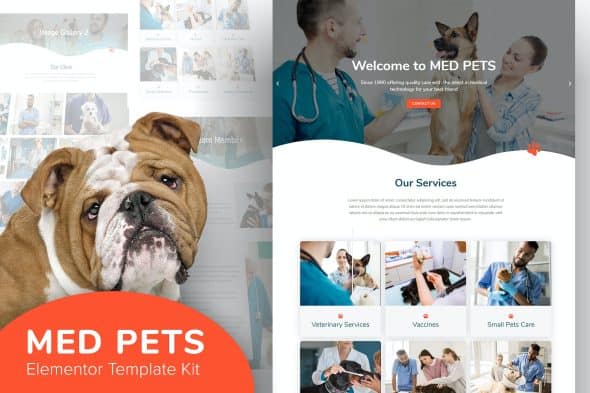 Med Pets - Veterinarian Elementor Template Kit