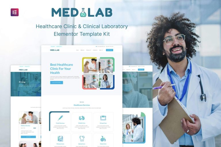 Medilab - Healthcare & Clinical Laboratory Elementor Template Kit ...
