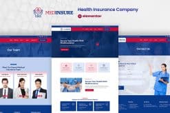 MedInsure - Health Insurance Company Elementor Pro Template Kit