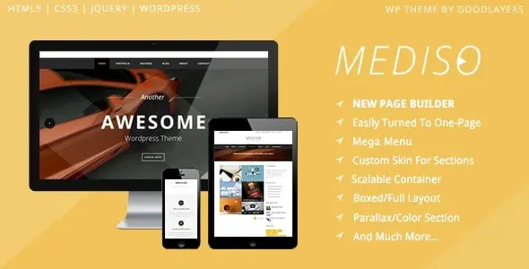 Download Mediso - Corporate / One-Page / Blogging WP Theme