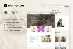 MeowVille - Animal Shelter & Cat Breeder Elementor Template Kit