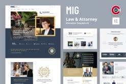 Mig - Law & Attorney Elementor Template Kit