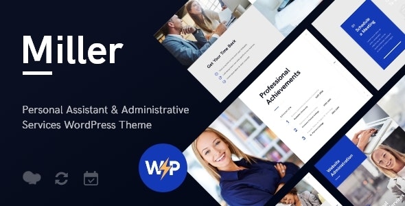 Download Miller | Personal Assistant & Administrative Services WordPress Theme