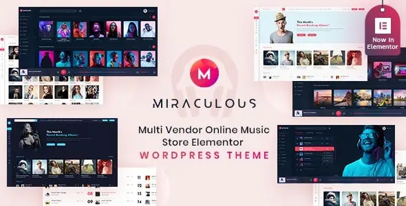 Download Miraculous - Multi Vendor Online Music Store  Elementor WordPress Theme