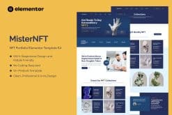 MisterNFT - NFT Portfolio Elementor Template Kit