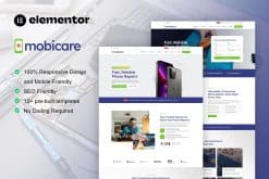 MobiCare - Mobile Phone & Computer Repair Elementor Pro Template Kit