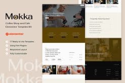 Mokka - Coffee Shop & Cafe Elementor Template Kit