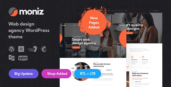 Download Moniz - Web Design Agency WordPress Theme
