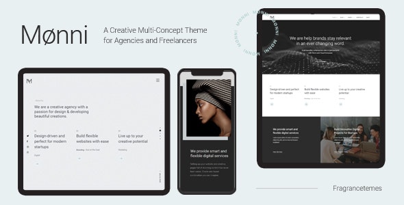 Download Monni - A Creative Multi-Concept Theme for Agencies and Freelancers