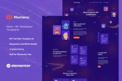 Monteno - NFT Portfolio Elementor Template Kit